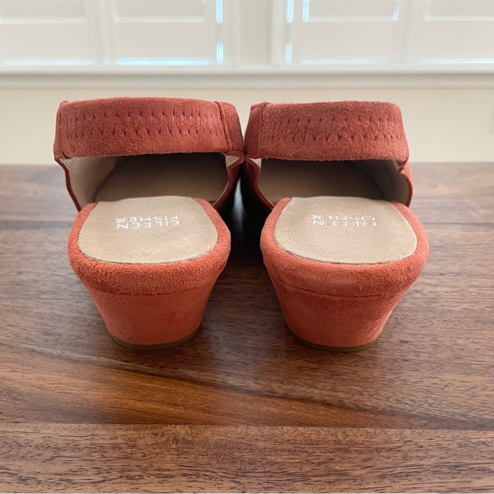 Eileen Fisher Gatwick Slingback Pump in Spice Suede - Picture 9 of 12
